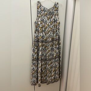 Max studio flowery dress midi Size L